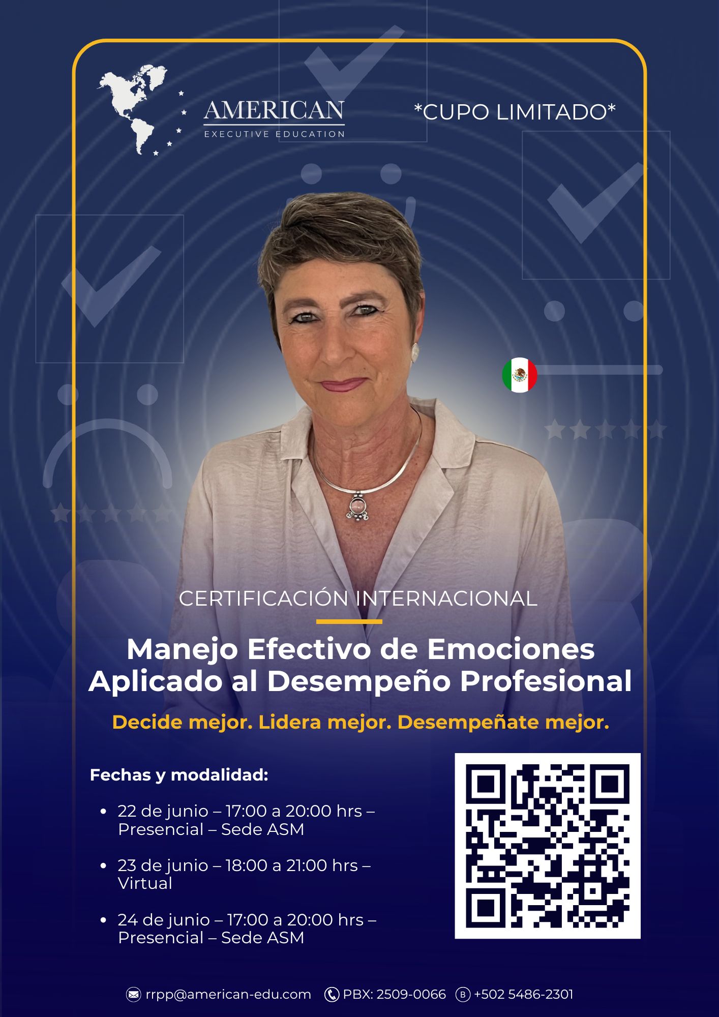 CERTIFICACIÓN INTERNACIONAL. Manejo Efectivo de Emociones Aplicado al Desempeño Profesional